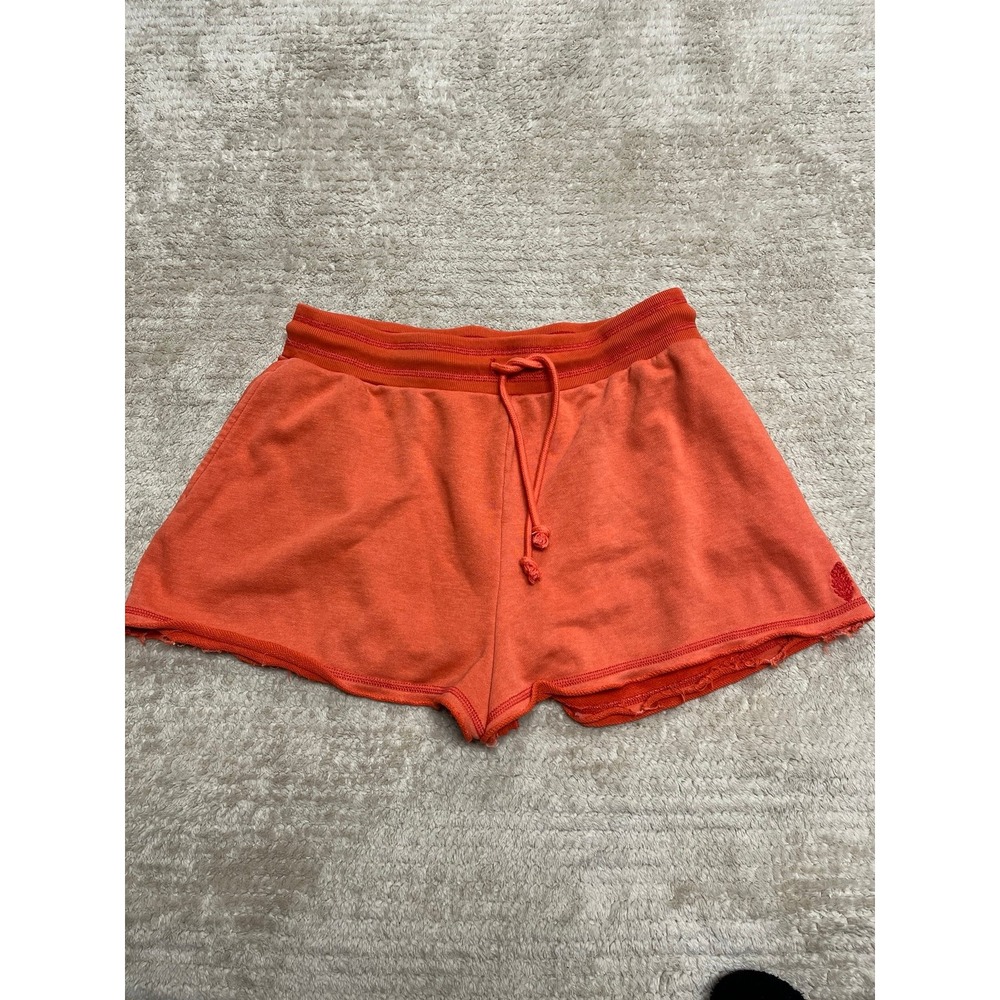 Free people Fp Movement Orange Athletic Sweat Shorts with Drawstring Waist